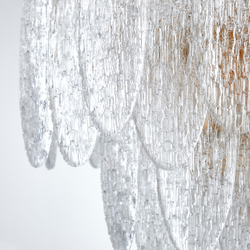 799092 Люстра RETRO 9х8W (led) E14 ЗОЛОТО/ПРОЗРАЧНЫЙ