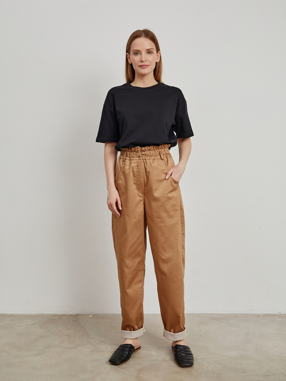 Брюки Cotton Light Beige