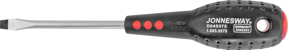 D04S575 Отвертка стержневая шлицевая FULL STAR, SL5.5х75 мм