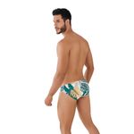 Мужские трусы слипы белые с принтом Clever PURPOSES BRIEF 079210