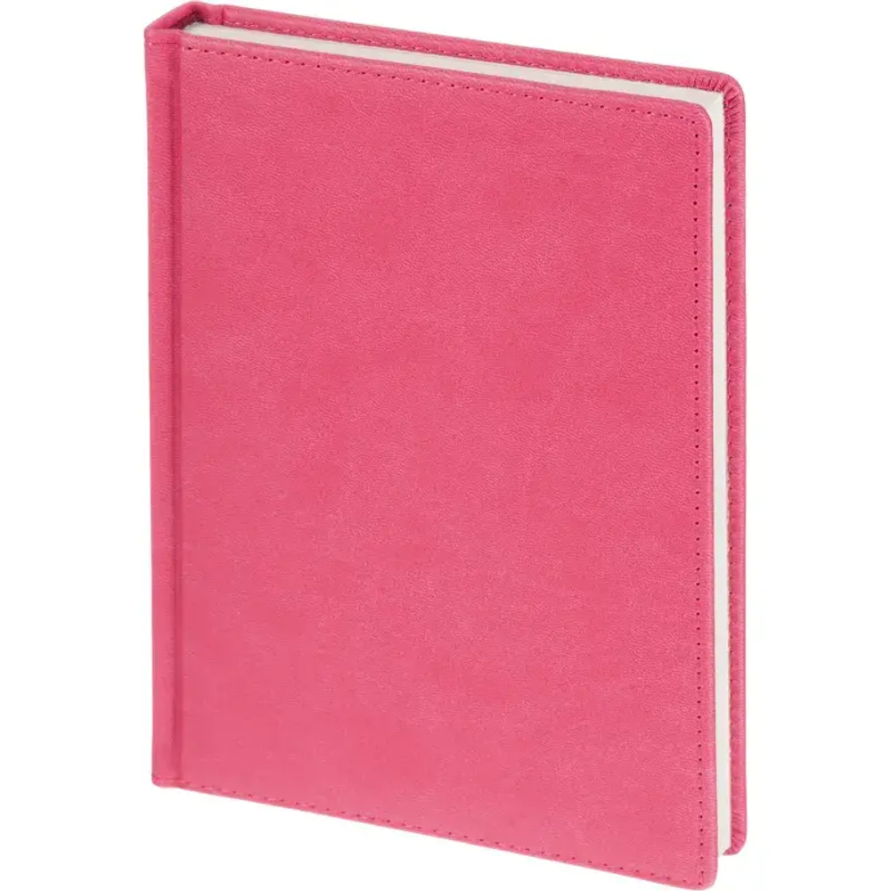 Ежедневник недатированный А5+, 136л, VELVET розовый  3-115/20