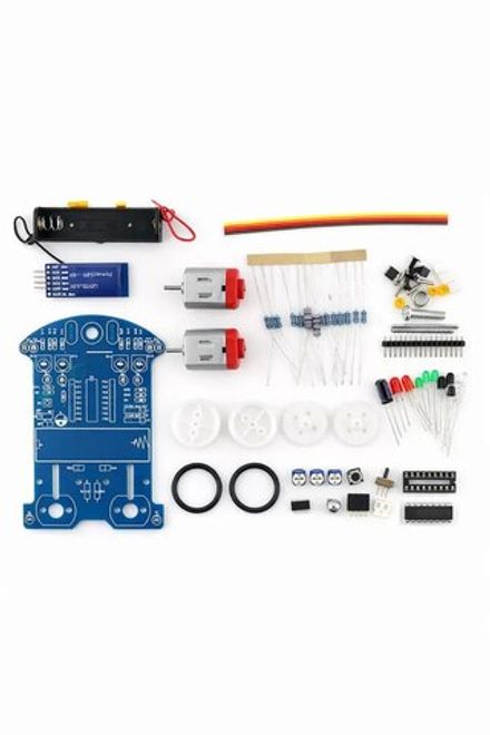 Набор для самостоятельной сборки и пайки (конструктор) 2WD робота "D2-6" 2 мотора + 2 колеса DC3-5В