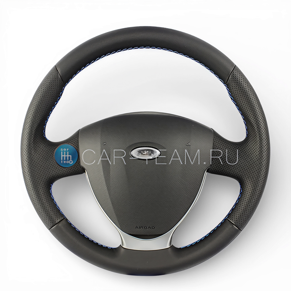 Руль на Лада Приора 2, Калина 2, Гранта в экокоже с подушкой безопасности