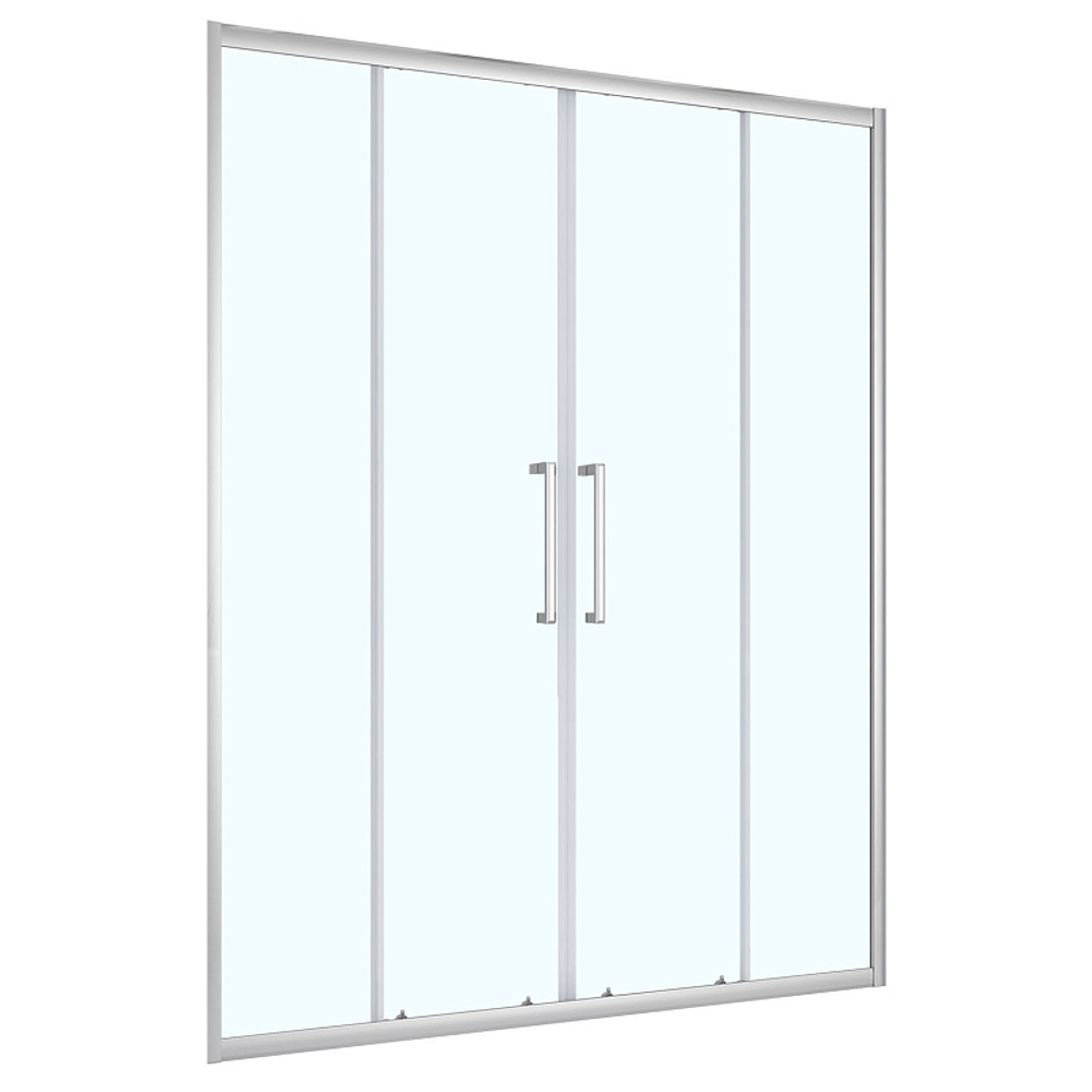 Душевая дверь Loranto раздвижная 150х190, толщина полотна 6мм , цвет профиля хром