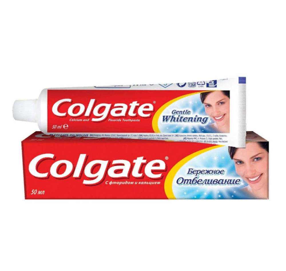 Colgate Паста зубная Бережное отбеливание, 50 мл