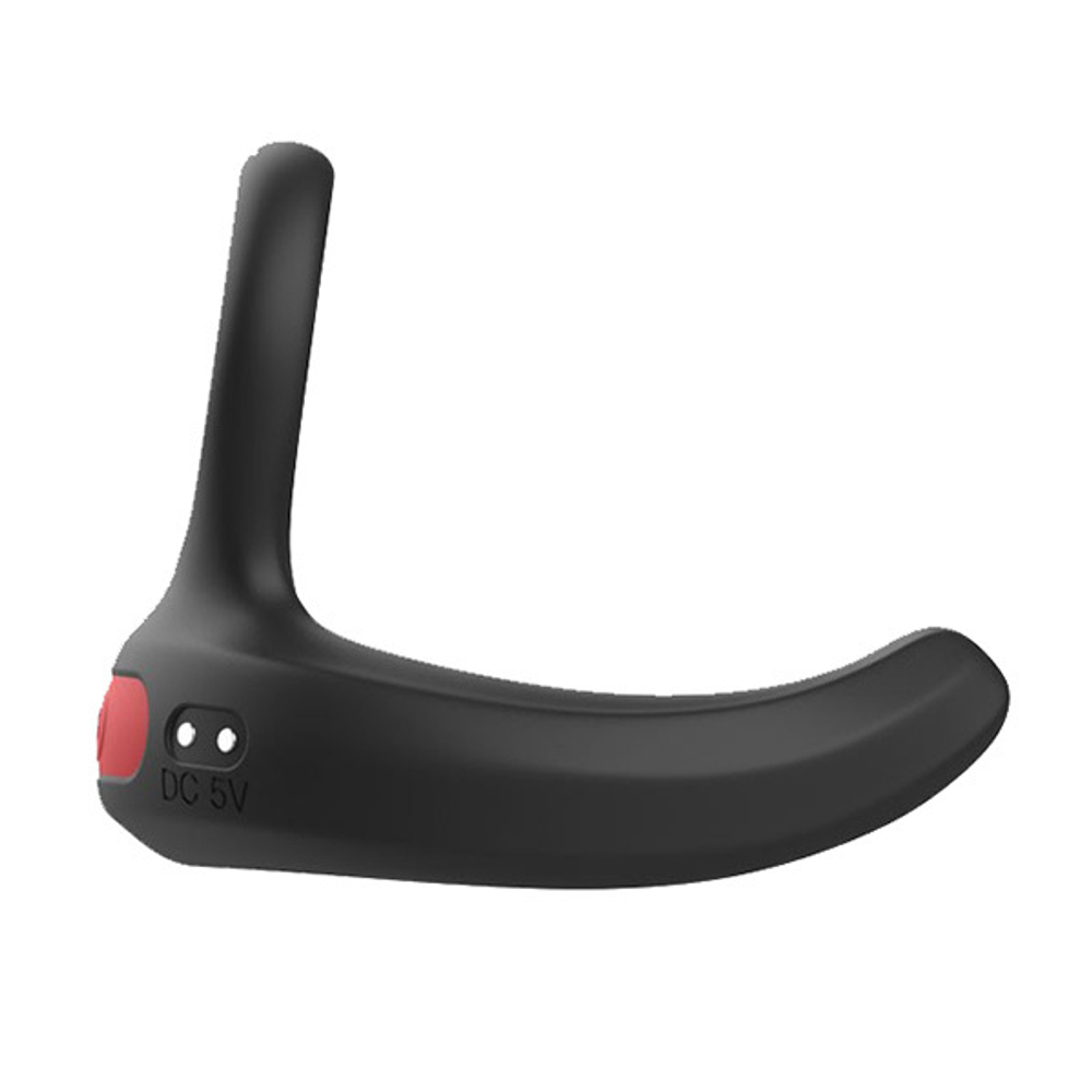 Черное эрекционное виброкольцо 3,3см с пультом ДУ I-Moon Cock Ring MY-918