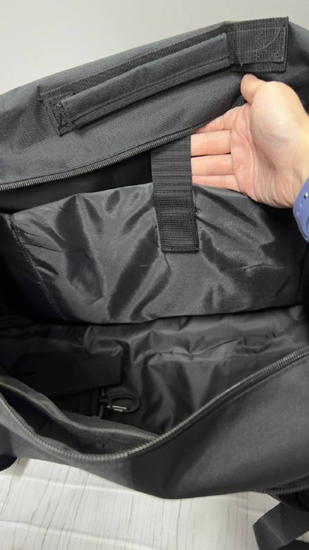 Тактическая рюкзак-сумка 70л / чёрный