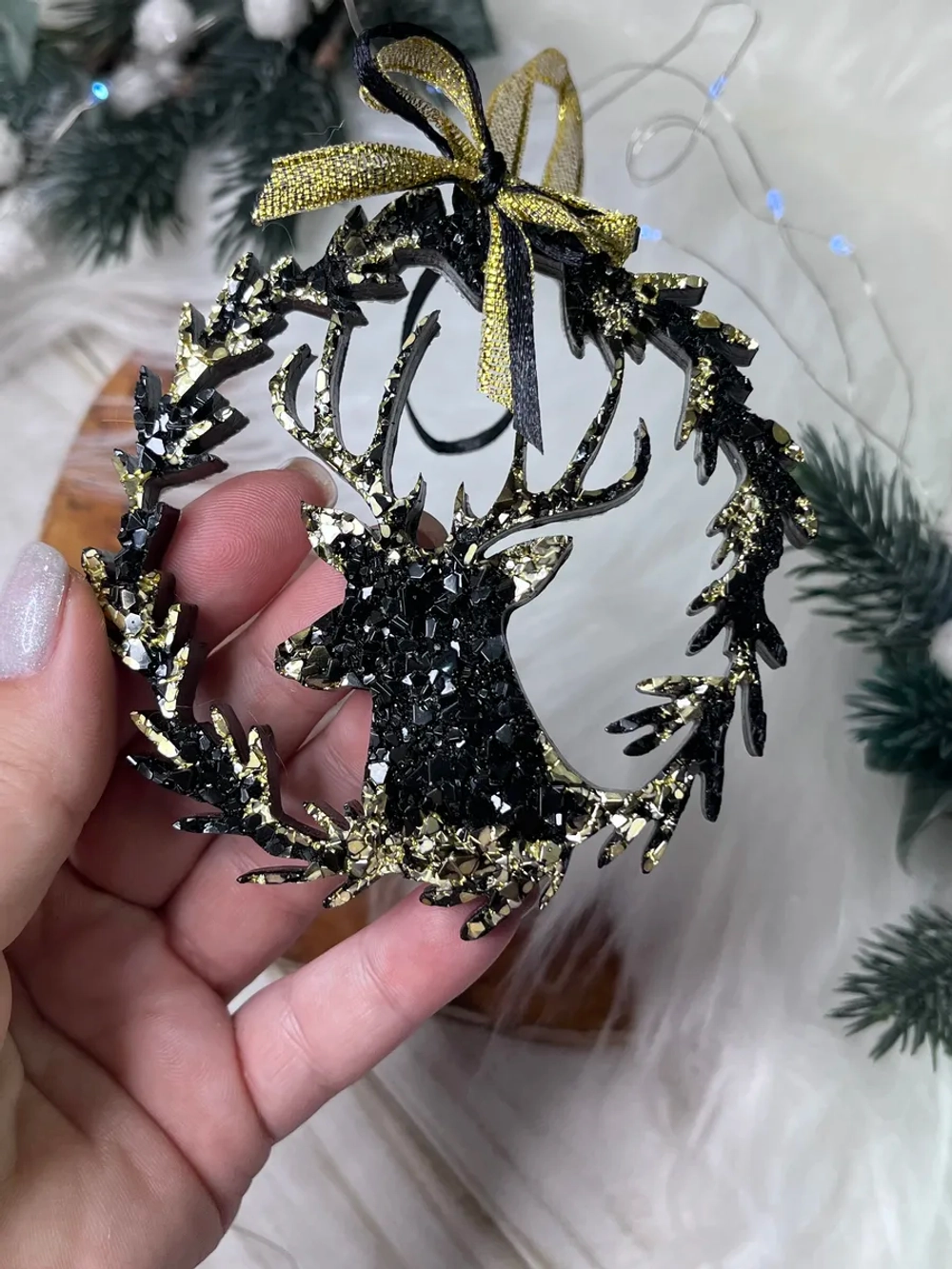 Новогодняя елочная игрушка Олень