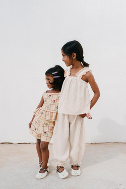 ZARA ТОП С ВЫШИВКОЙ, ЭКРЮ