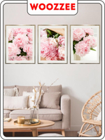 Набор постеров "Раскрытость пиона" 3шт.