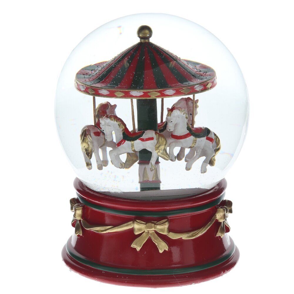 GAEM Фигурка декоративная "Карусель" в стекл шаре, D 12 см, L12 W12 H14,5 см
