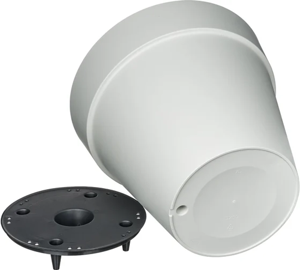 Горшок для цветов Idiland Tarragon D250 мм, 7 л со вставкой (светло-серый)