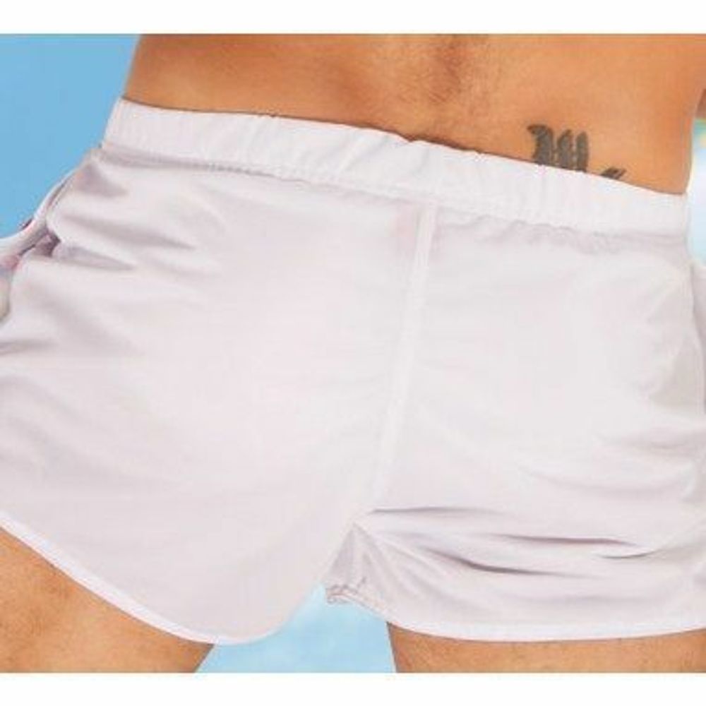 Мужские шорты спортивные белые Aussiebum Score Shorts White