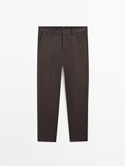 Massimo Dutti Брюки из шерсти, коричневый