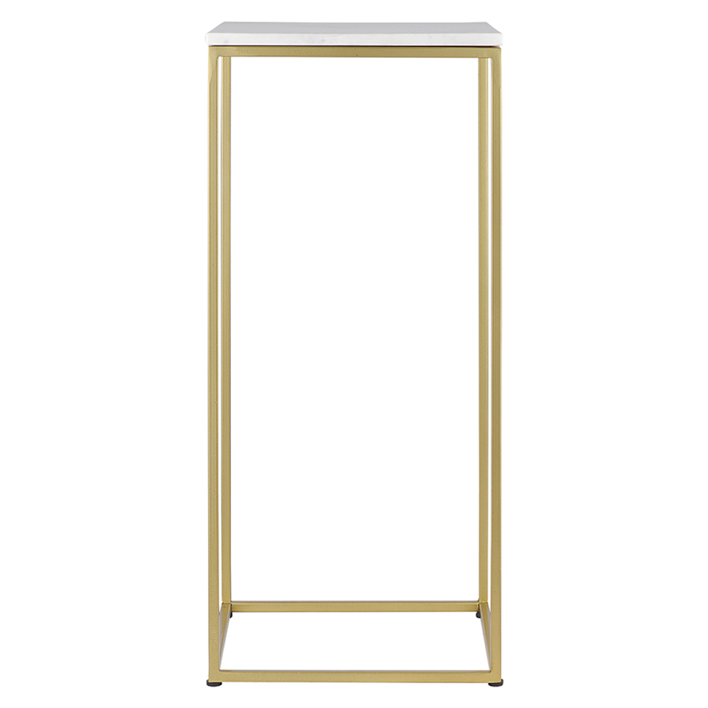 Набор из 2-х столиков Bergenson Bjorn Mayen Gold, белые/золотистые