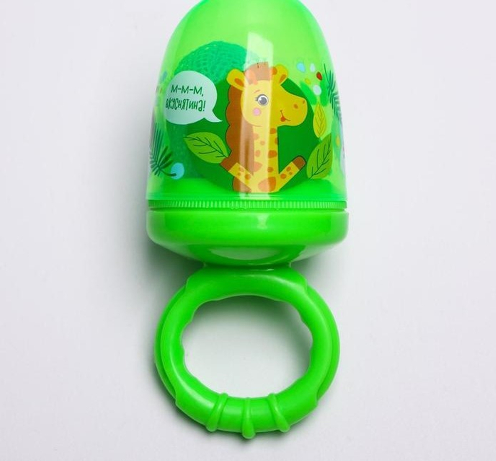 Ниблер с текстильной сеточкой «Крошка Я», цвет зелёный 1135385