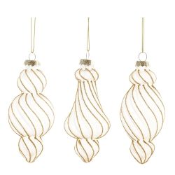 GAEM Украшение новогоднее "Фигурная сосулька", L5,5 W5,5 H13 см, 3в.