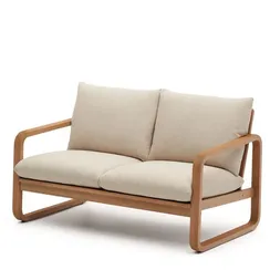 Уличный двухместный диван Sacaleta из массива эвкалипта