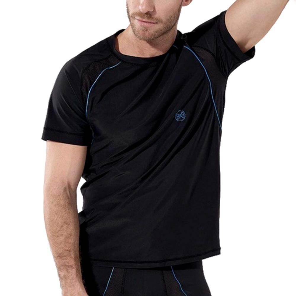 Мужская футболка черная HOM Sports Lab 40-3046-0004
