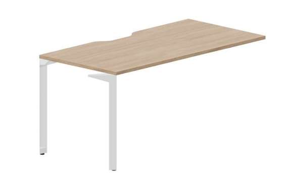 Стол 158х78х75см (эргономичный вырез) - приставной элемент