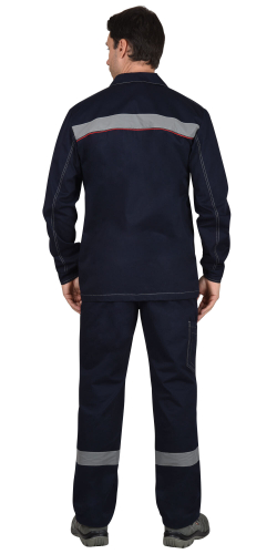 Костюм Сфера куртка, брюки, 100% х/б, пл. 270 г/кв.м т. синий