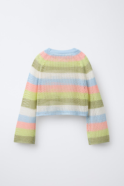 ZARA СВИТЕР В ПОЛОСКУ, РАЗНОЦВЕТНЫЙ