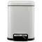Ведро мусорное с педалью, светло-серое, 6 л