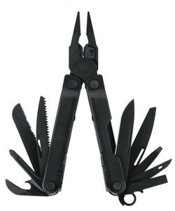Мультитул Leatherman Rebar Black, 17 функций, черный нейлоновый чехол (molle)