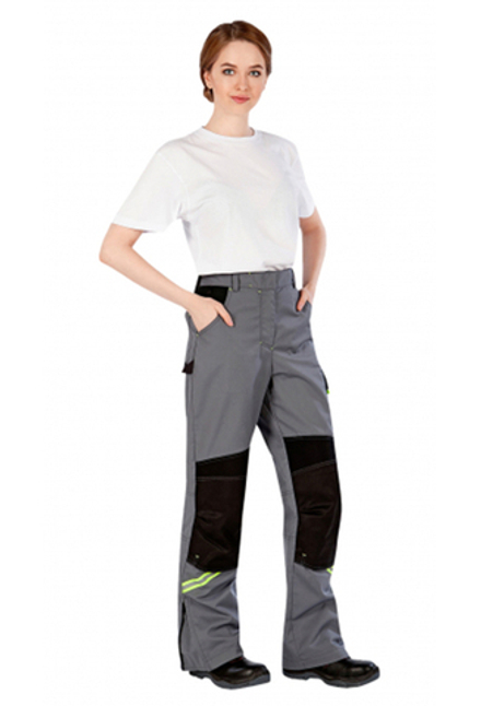 Брюки ЛЕДИ УРАН цв. сер-чер. тк.Lador