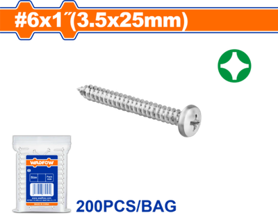 Саморез с поддонной головкой