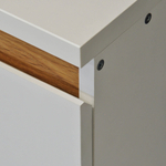 Кухонный модуль напольный 2 двери 80х60х85, белый/дуб