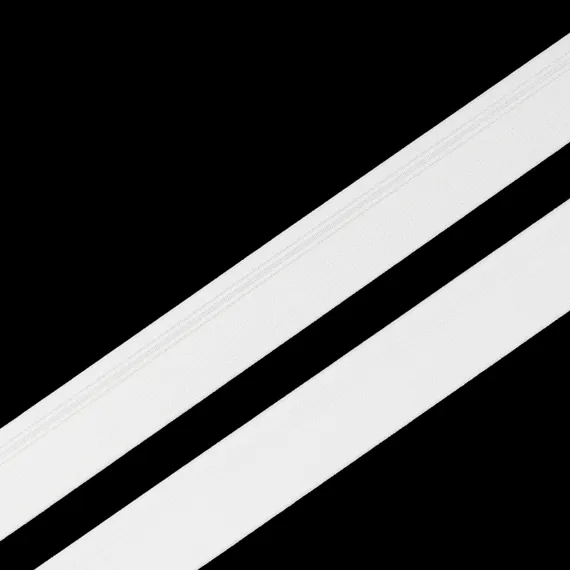 Резинка широкая, белая приглушенная/полосы 25 мм, Германия