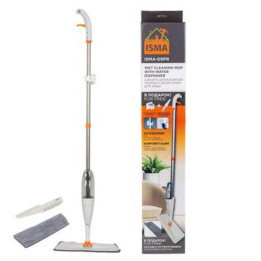 Швабра для влажной уборки с дозатором для воды ISMA ISMA-09PR