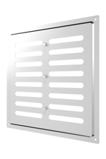 Решетка вентиляционная MER регулируемая 250х250 окраш.сталь Chrome ERA