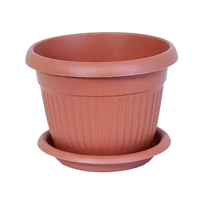 Кашпо ЛИВИЯ D160мм 1,4л с поддоном Терракотовый 0,125,16х0,16м