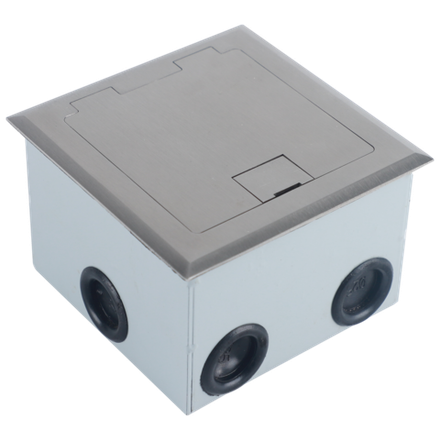 Donel Лючок в пол 3 мод. (1 мод. 45х45 мм. + 1 мод. 22.5х45 мм.), нержавеющая сталь, (с уст. набором