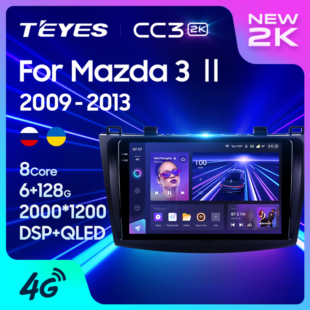 Teyes CC3 2K 9"для Mazda 3, Axela 2009-2013