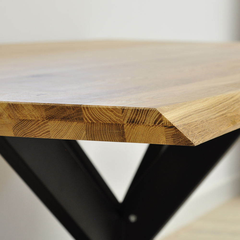 Стол кухонный обеденный XENIA 220х100х75, деревянный, из массива дуба