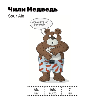 Банка 0.45 Чили Медведь // White Stone (Мск)