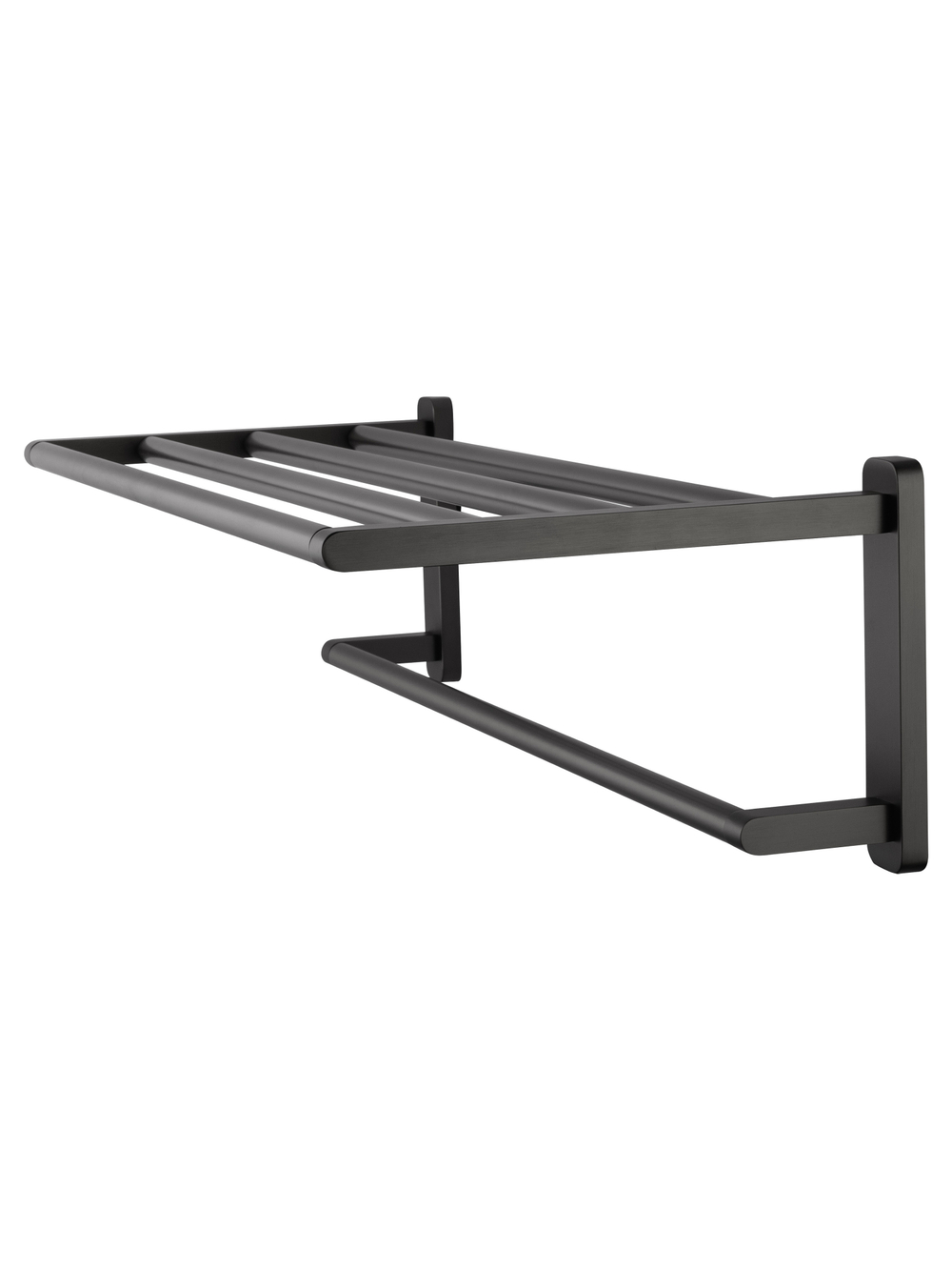 Полотенцедержатель с полкой WONZON & WOGHAND GRAFFITY, Темный графит (WW-9381)