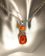 Элегантный комплект бижутерии с бижутерной смолой с янтарным оттенком  «Янтарное сияние» – Готовый образ в одном наборе!