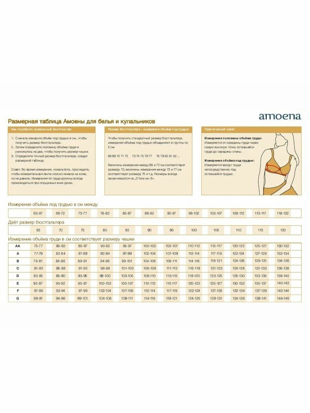 Купальник ортопедический после мастэктомии слитный Amoena 36A/EU