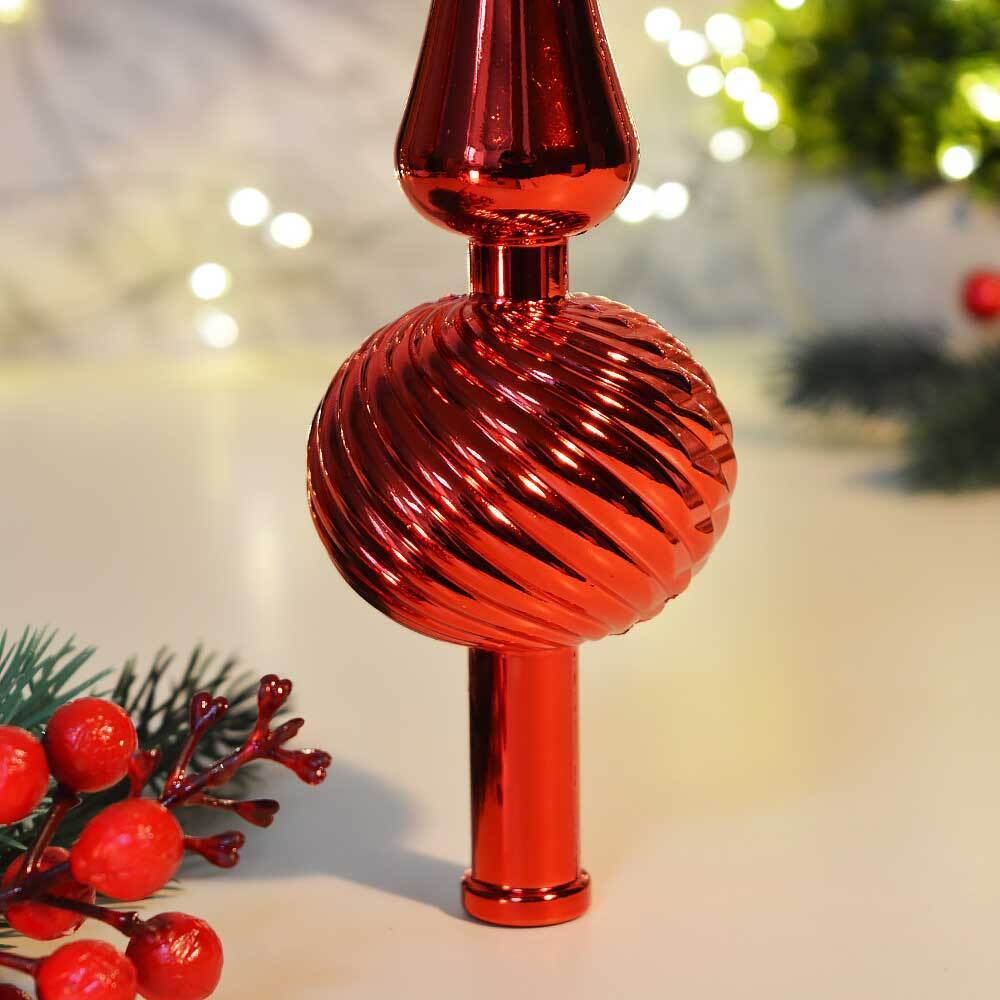 Макушка "Пика" 28см, цвет красный глянец, 28AD1-1