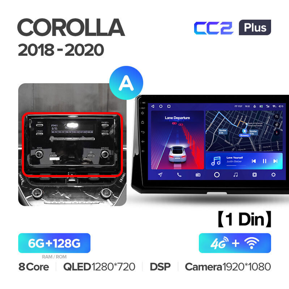 Teyes CC2 Plus 10" для Toyota Corolla 2018+