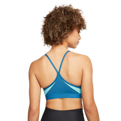 ТОП теннисный Nike Indy Bra V-Neck W - marina/washed teal/marina/white