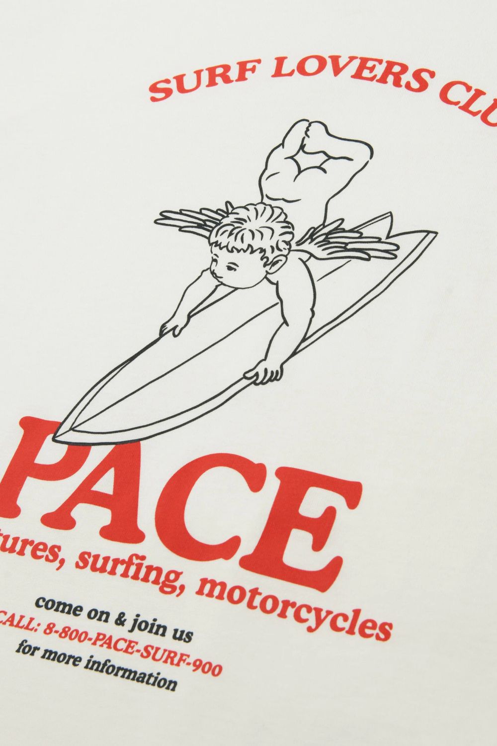 Футболка Miracle Apparel оверсайз Surf Lovers Club Milk