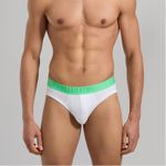 Мужские трусы брифы (белый, синий, черный) набор 3 в 1 Bikkembergs FASHION BICOLOR BKK1USP04TR