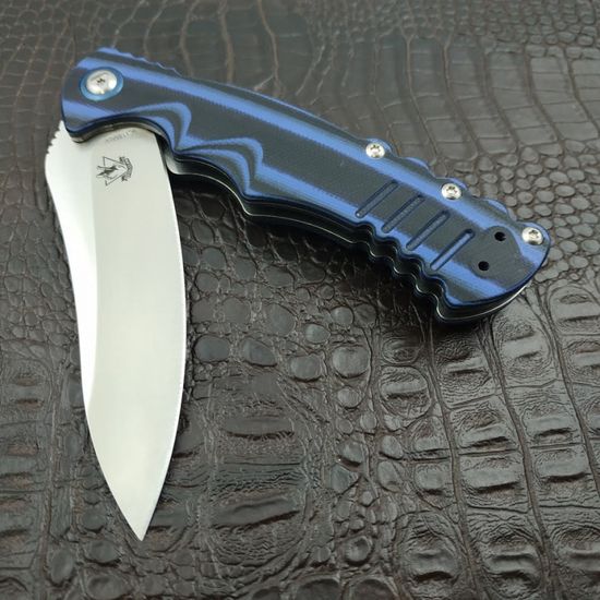 Складной нож Steelclaw Шакс синий c клинком из стали 9Cr18MoV, рукоять G10