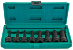 S06A408S Набор ударных головок "TORX" 1/2DR"Т30- T80 78мм, 8 предметов