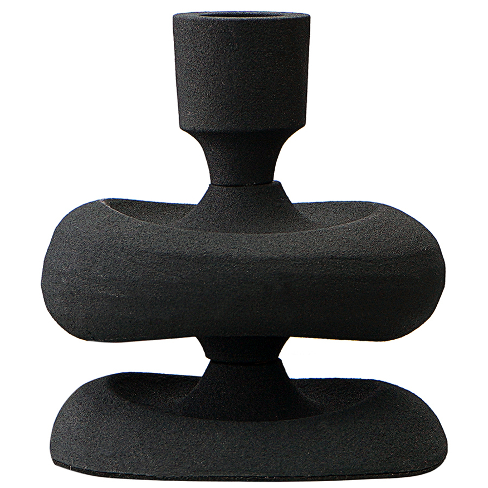 Подсвечник vivlend, 12 см, черный